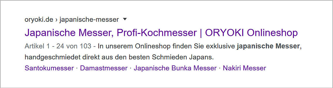 Google Metadaten Metabeschreibung