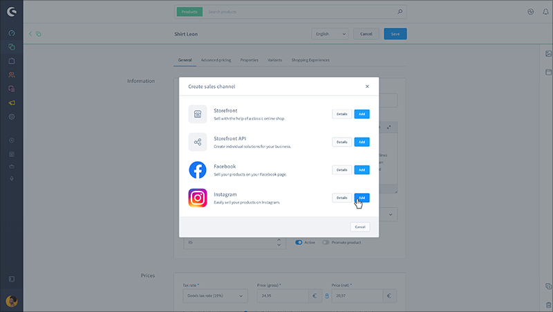 Verkaufskanäle - Shopware 6