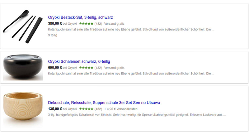 Google Shopping Ads durch CSS