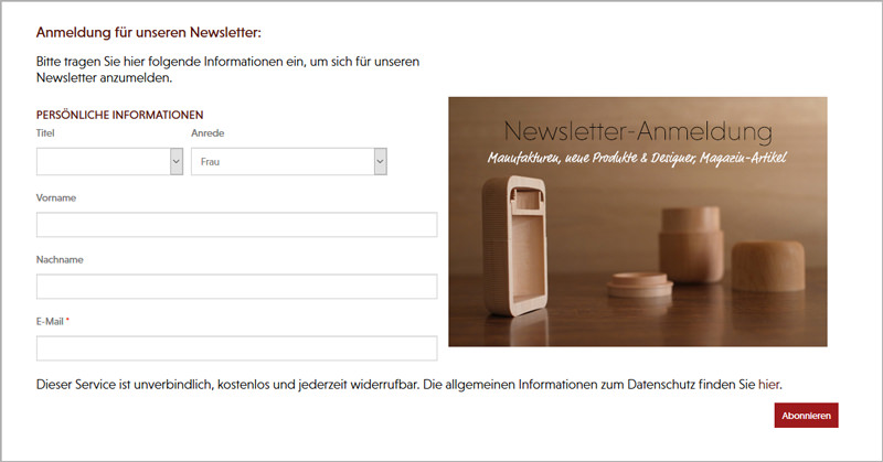 Personalisierte Ansprache Newsletter-Marketing